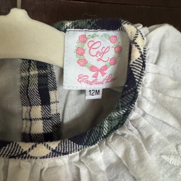 Cecil and Lou Green Plaid Dress - 12M - Picture 3 of 3